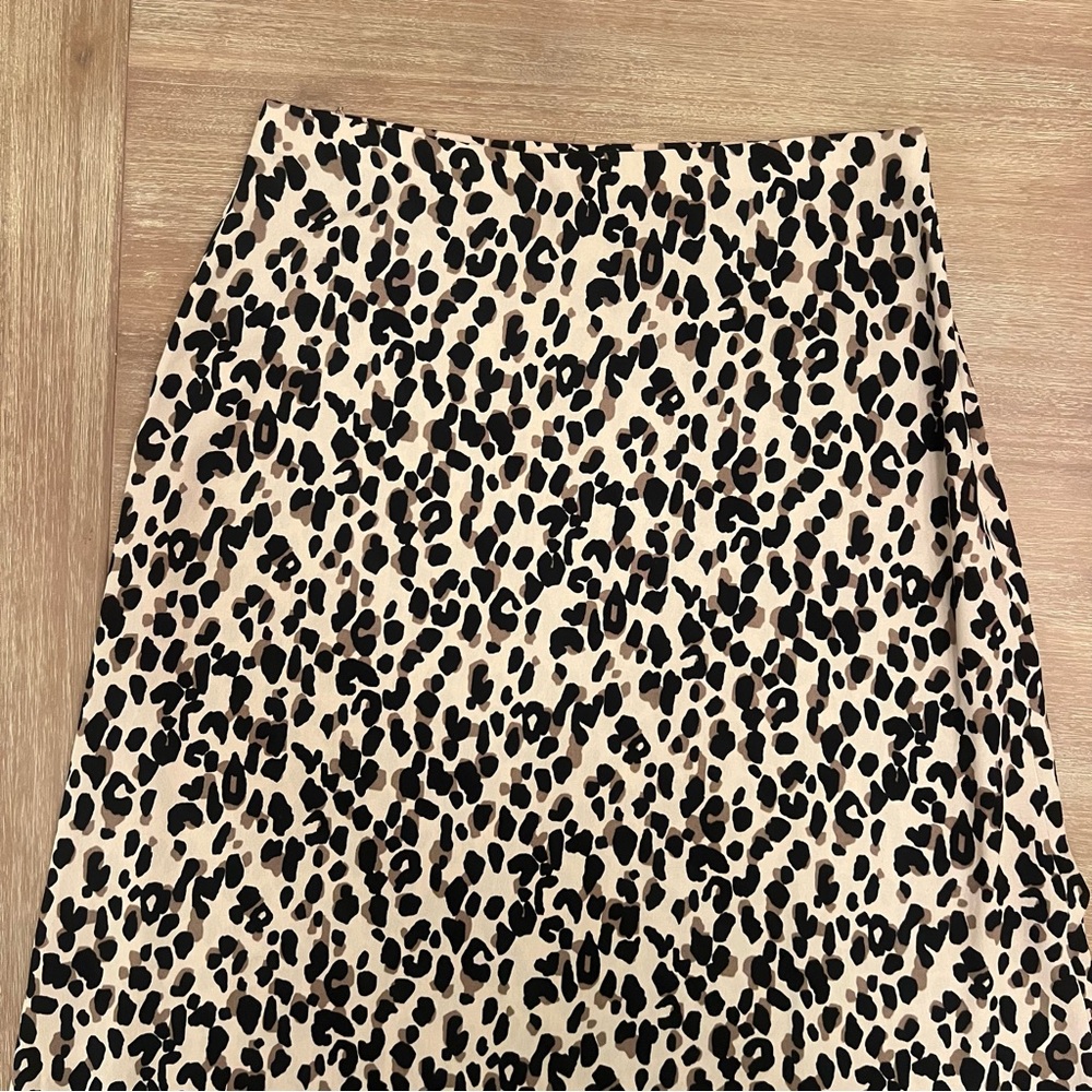 Halogen Leopard Print Pencil Skirt